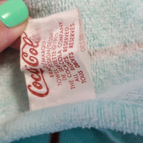 Vintage Coca- Cola Atlanta 1996 beach towel cotton - Picture 6 of 7